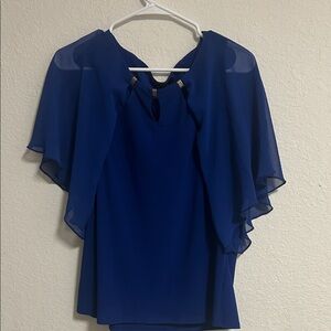 Chic Royal Blue Women's Blouse